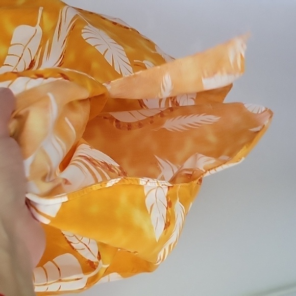 MOJEANS By Maurice Malone Hawaiian 100% Cotton Button Down Shirt Palm Leaves XL - Picture 7 of 16